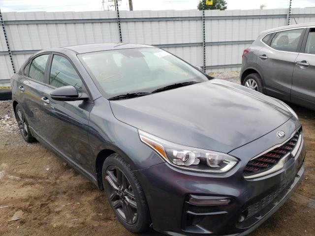 3KPF34ADXME324578 - 2021 KIA FORTE GT L GRAY photo 1