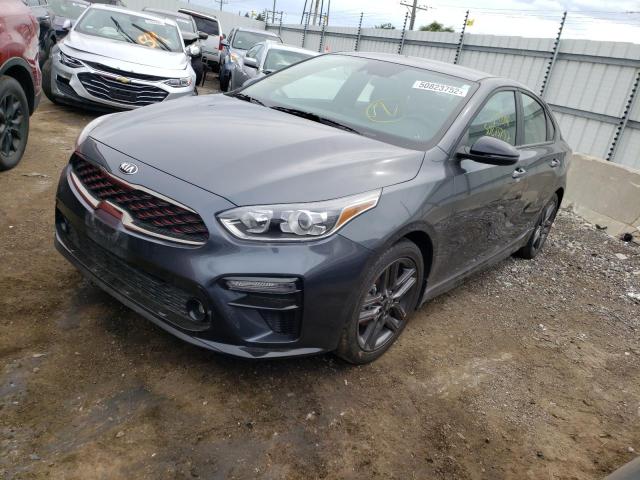 3KPF34ADXME324578 - 2021 KIA FORTE GT L GRAY photo 2