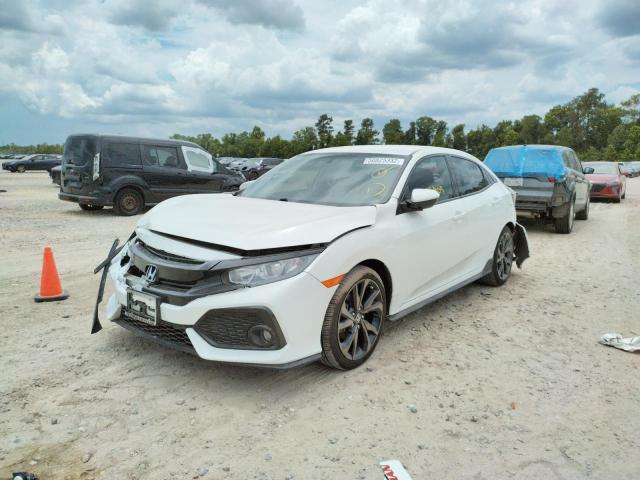 SHHFK7G46JU209878 - 2018 HONDA CIVIC SPOR WHITE photo 2