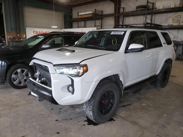 JTELU5JR3M5908491 - 2021 TOYOTA 4RUNNER VE WHITE photo 2