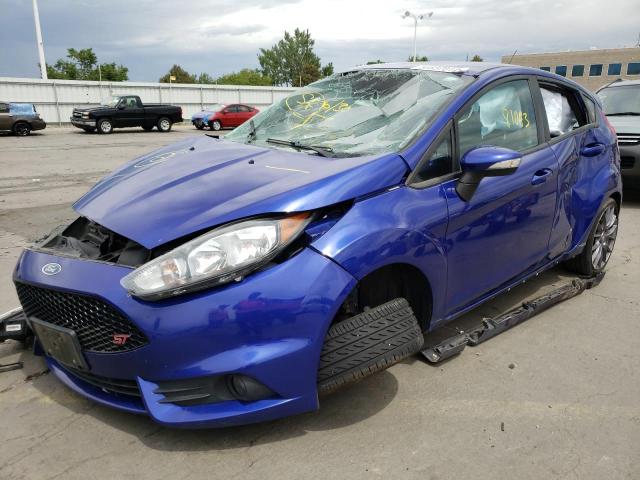 3FADP4GX6EM240879 - 2014 FORD FIESTA ST BLUE photo 2