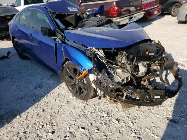 19XFC2F8XLE002344 - 2020 HONDA CIVIC SPOR BLUE photo 1