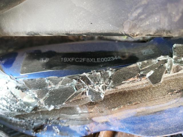 19XFC2F8XLE002344 - 2020 HONDA CIVIC SPOR BLUE photo 10