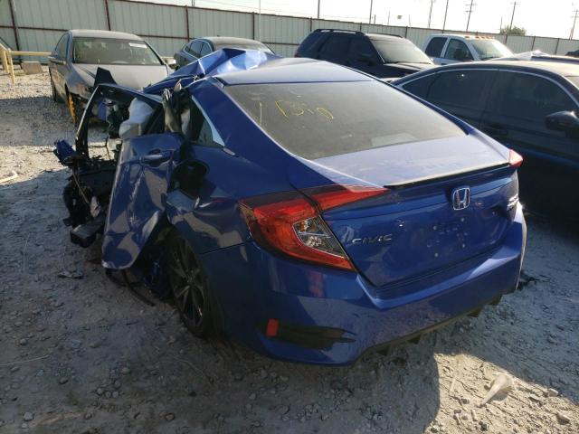 19XFC2F8XLE002344 - 2020 HONDA CIVIC SPOR BLUE photo 3