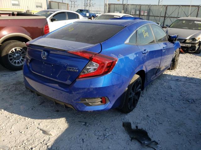 19XFC2F8XLE002344 - 2020 HONDA CIVIC SPOR BLUE photo 4