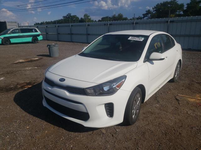 3KPA24AB3KE182437 - 2019 KIA RIO S WHITE photo 2