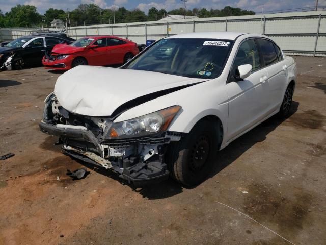 1HGCP2F38CA105083 - 2012 HONDA ACCORD LX WHITE photo 2