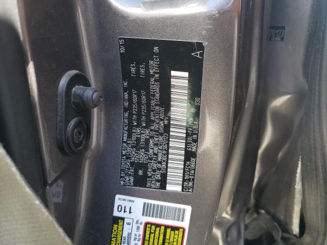 5TDKK3DC1FS670123 - 2015 TOYOTA SIENNA LE CHARCOAL photo 10