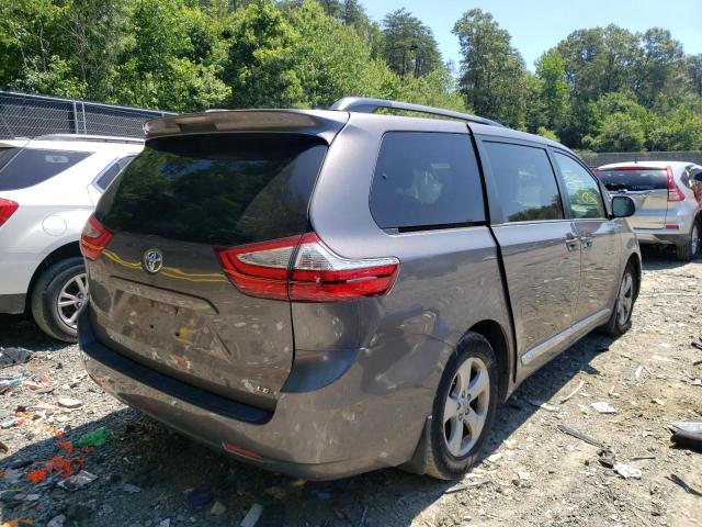 5TDKK3DC1FS670123 - 2015 TOYOTA SIENNA LE CHARCOAL photo 4