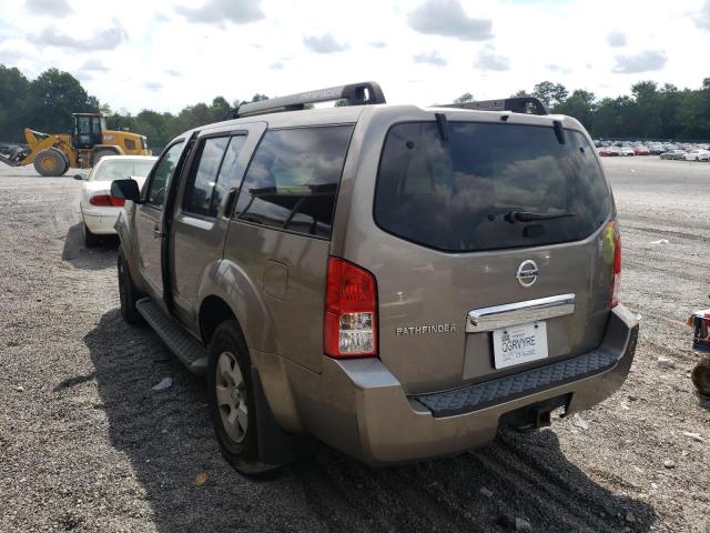 5N1AR18W65C737195 - 2005 NISSAN PATHFINDER TAN photo 3