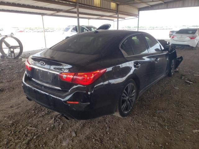 JN1BV7AP7EM672445 - 2014 INFINITI Q50 BASE BLACK photo 4