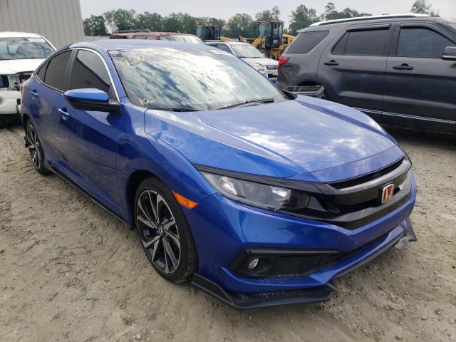 2HGFC2F8XLH520265 - 2020 HONDA CIVIC SPOR BLUE photo 1