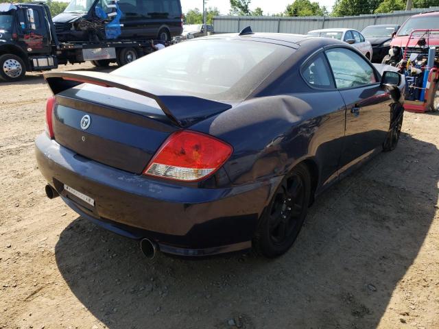 KMHHN65F85U178237 - 2005 HYUNDAI TIBURON GT BLUE photo 4