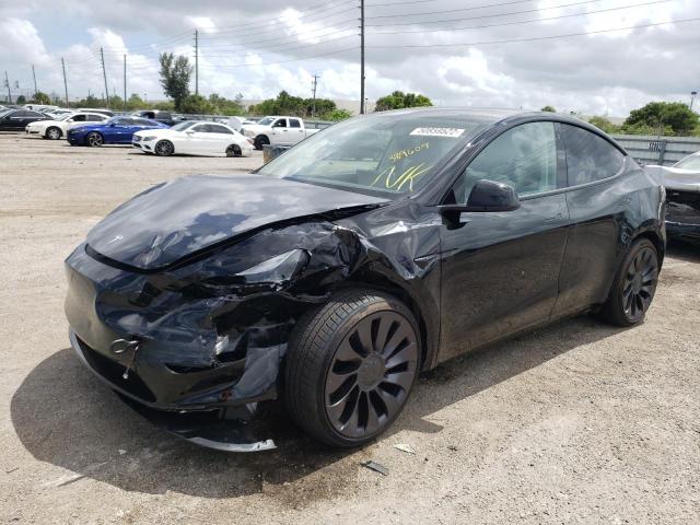 7SAYGDEF4NF382046 - 2022 TESLA MODEL Y Черный фото 2