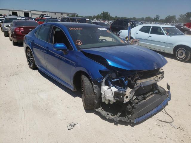 4T1B61HK9KU298364 - 2019 TOYOTA CAMRY XSE BLUE photo 1