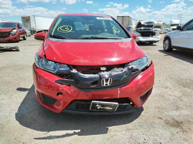 3HGGK5H50FM774956 - 2015 HONDA FIT LX RED photo 9