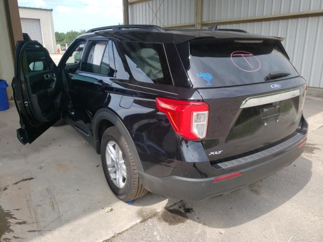 1FMSK7DH0NGA77733 - 2022 FORD EXPLORER X BLACK photo 3