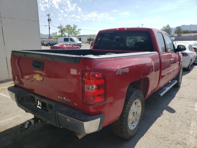 1GCRKSE23BZ257367 - 2011 CHEVROLET SILVERADO RED photo 4