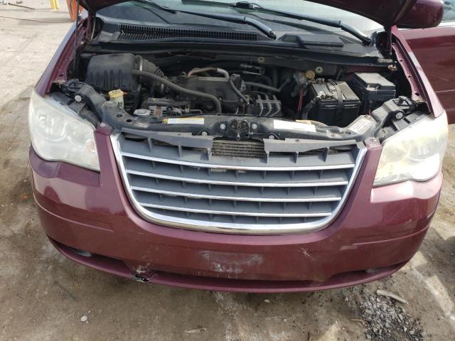 2A8HR54P28R827988 - 2008 CHRYSLER TOWN & COU BURGUNDY photo 7