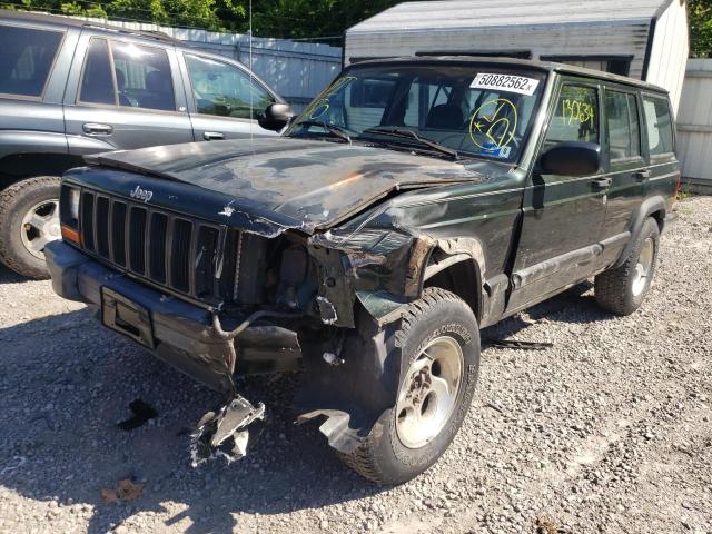 1J4FJ68S5VL538273 - 1997 JEEP CHEROKEE GREEN photo 2