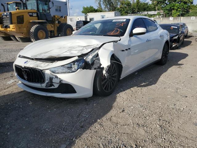 ZAM57XSA2H1236781 - 2017 MASERATI GHIBLI WHITE photo 2