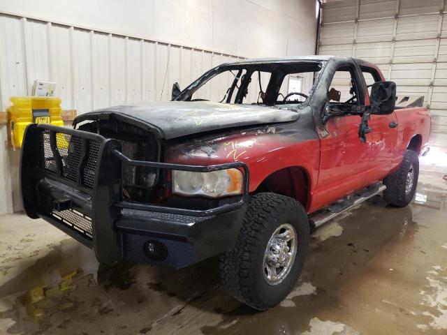 3D7KS28C45G857654 - 2005 DODGE RAM 2500 S RED photo 2