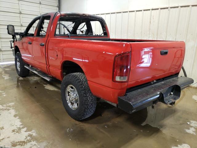 3D7KS28C45G857654 - 2005 DODGE RAM 2500 S RED photo 3