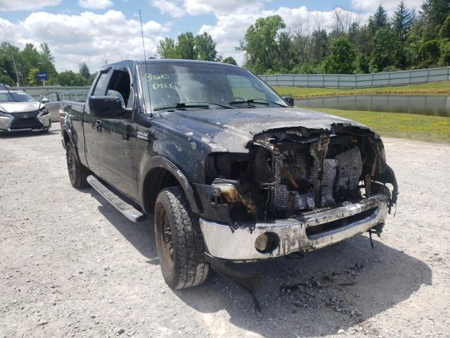 1FTPX14577FB90974 - 2007 FORD F150 BLACK photo 1