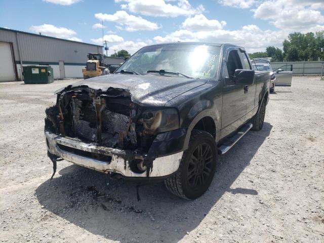 1FTPX14577FB90974 - 2007 FORD F150 BLACK photo 2