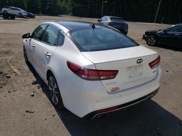 5XXGV4L25GG015719 - 2016 KIA OPTIMA SXL WHITE photo 3