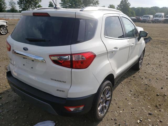 MAJ6S3KL0KC250116 - 2019 FORD ECOSPORT T WHITE photo 4