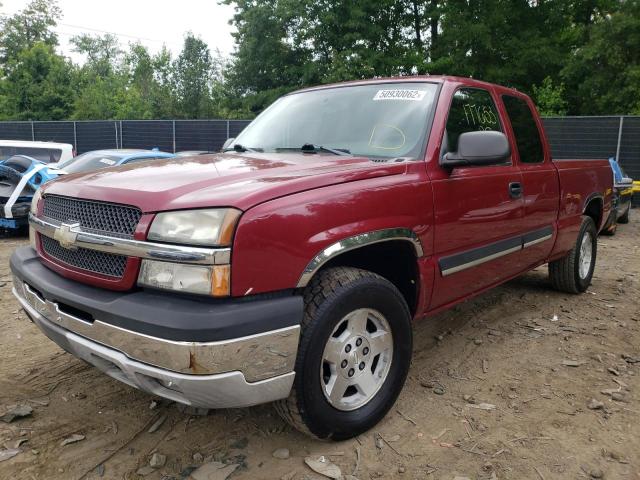 2GCEK19T141349522 - 2004 CHEVROLET SILVERADO MAROON photo 2