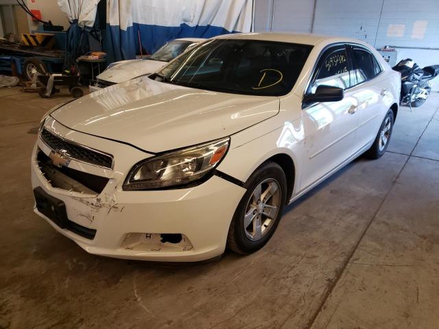 1G11B5SA7DF160194 - 2013 CHEVROLET MALIBU LS WHITE photo 2