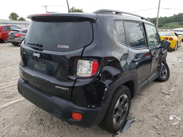 ZACCJBAB4HPG17770 - 2017 JEEP RENEGADE BLACK photo 4