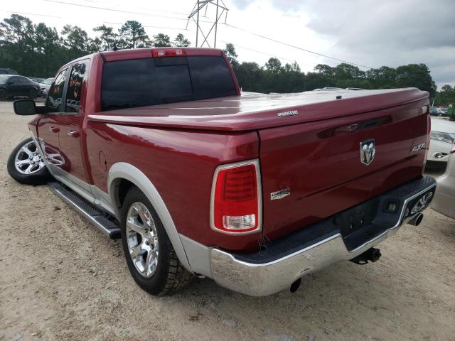 1C6RR7JT7ES132982 - 2014 RAM 1500 LARAM BURGUNDY photo 3