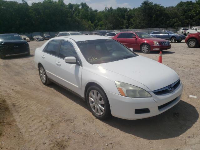 1HGCM66477A077128 - 2007 HONDA ACCORD SE WHITE photo 1