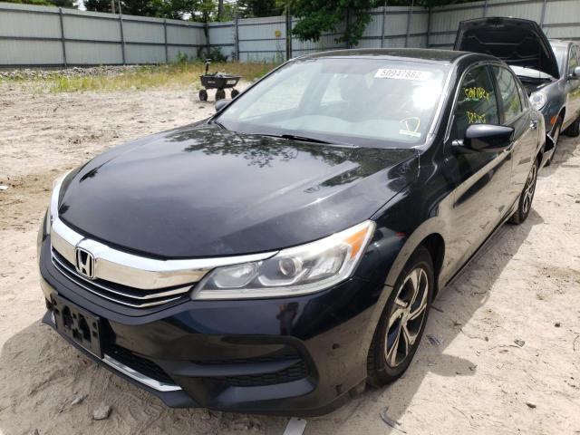 1HGCR2F34GA202734 - 2016 HONDA ACCORD LX GRAY photo 2