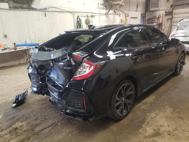 SHHFK7G44JU231751 - 2018 HONDA CIVIC SPOR BLACK photo 4