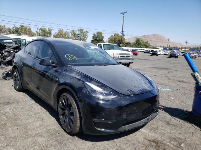 7SAYGDEF2NF340281 - 2022 TESLA MODEL Y أسود صورة 1