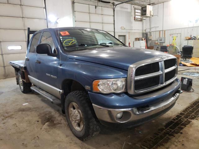 1D7KU28D64J221527 - 2004 DODGE RAM 2500 S BLUE photo 1