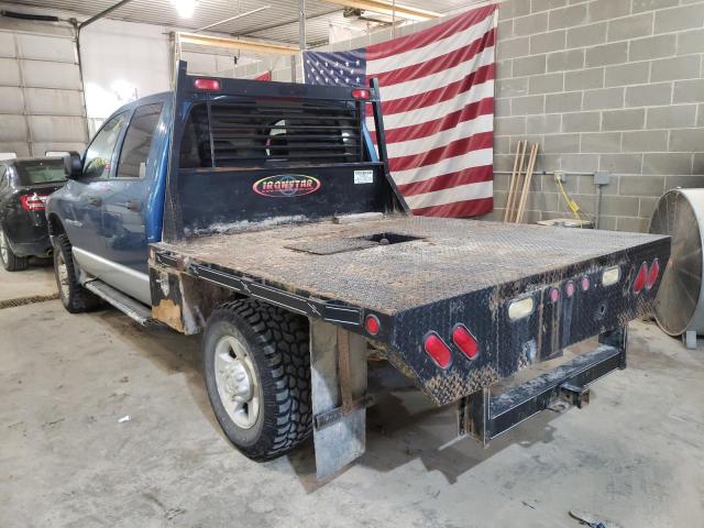 1D7KU28D64J221527 - 2004 DODGE RAM 2500 S Կապույտ լուսանկար 3