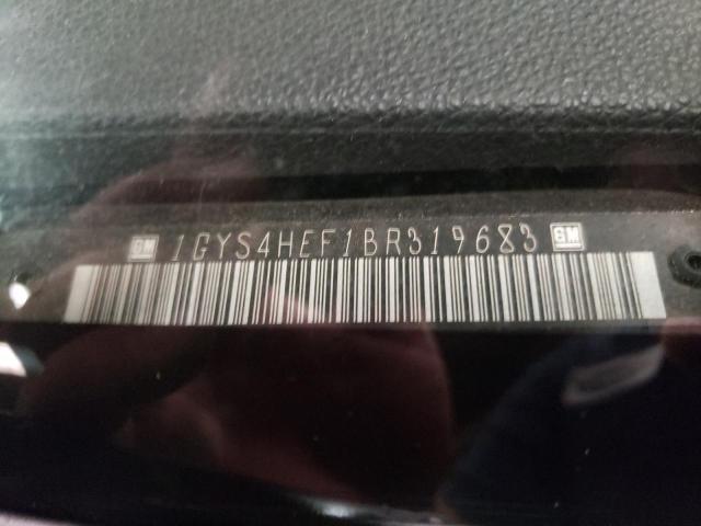 1GYS4HEF1BR319683 - 2011 CADILLAC ESCALADE E BLACK photo 10