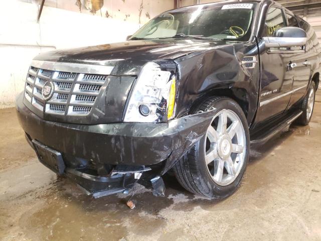 1GYS4HEF1BR319683 - 2011 CADILLAC ESCALADE E BLACK photo 9