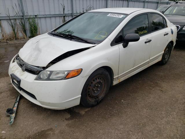 2HGFA15278H018317 - 2008 HONDA CIVIC DX WHITE photo 2