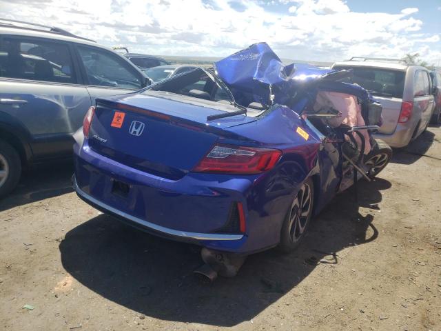 1HGCT1A31GA004051 - 2016 HONDA ACCORD LX- BLUE photo 4