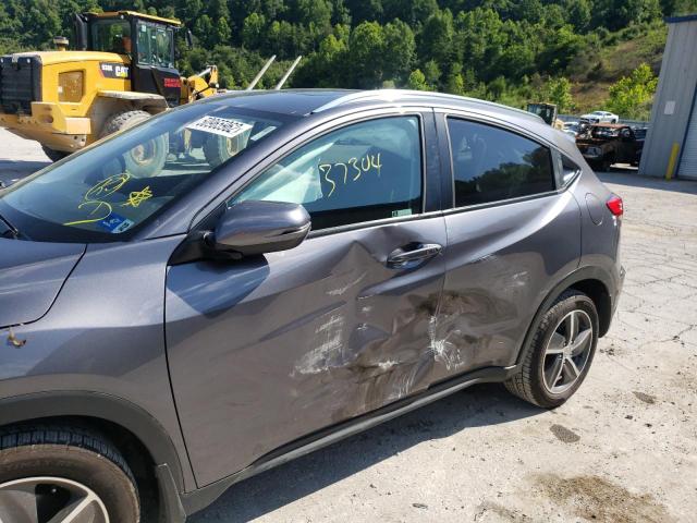 3CZRU6H5XMM700538 - 2021 HONDA HR-V EX GRAY photo 9