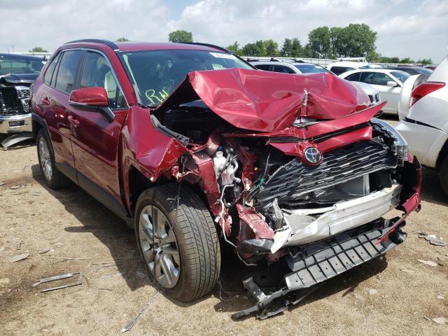 JTMA1RFV7KD036658 - 2019 TOYOTA RAV4 XLE P RED photo 1