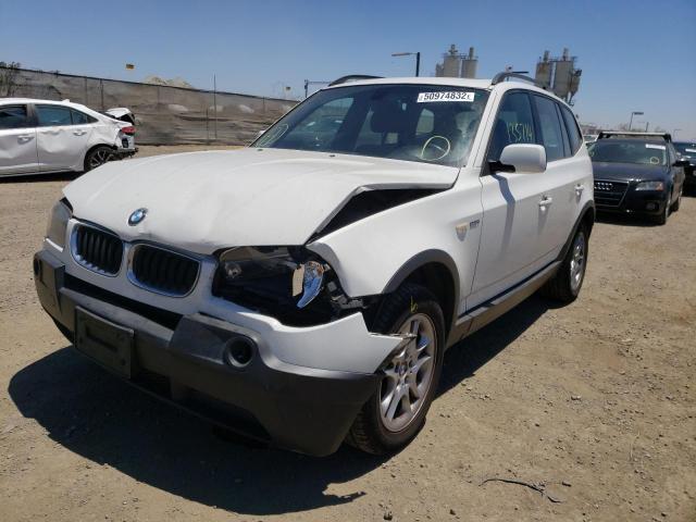 WBXPA734X5WC47197 - 2005 BMW X3 2.5I WHITE photo 2