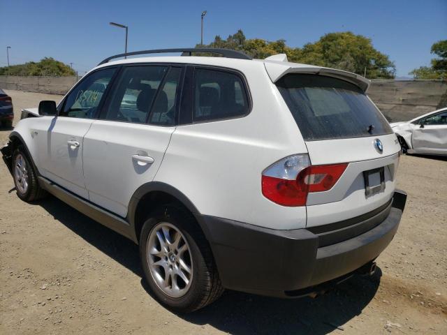 WBXPA734X5WC47197 - 2005 BMW X3 2.5I WHITE photo 3