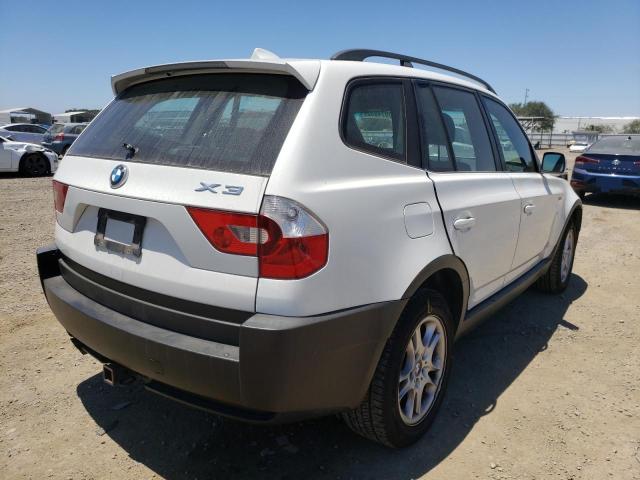 WBXPA734X5WC47197 - 2005 BMW X3 2.5I WHITE photo 4